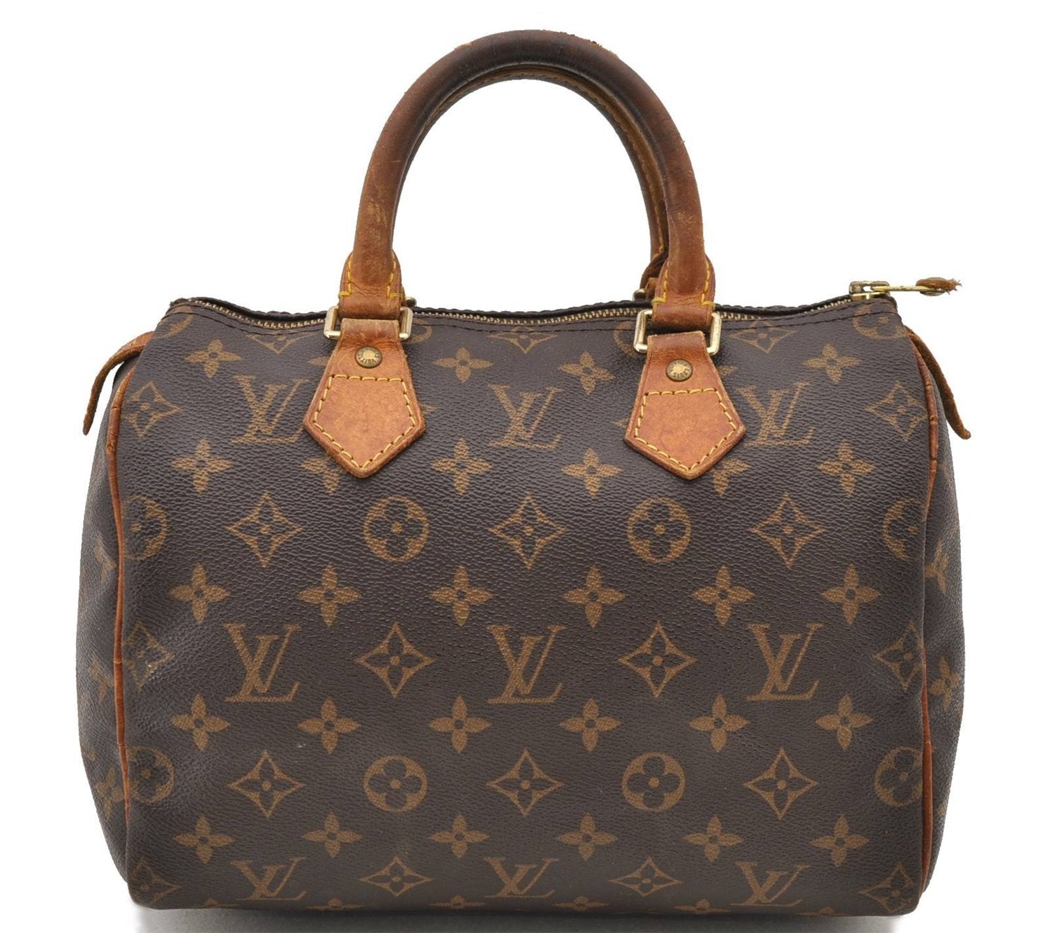 Authentic Louis Vuitton Monogram Speedy 25 Hand Bag M41528 LV 0481D