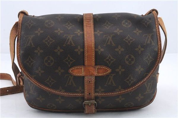 Auth Louis Vuitton Monogram Saumur 30 Shoulder Cross Body Bag M42256 LV 0482D