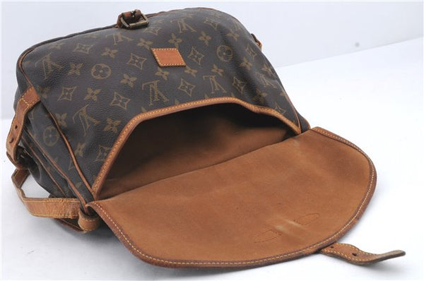 Auth Louis Vuitton Monogram Saumur 30 Shoulder Cross Body Bag M42256 LV 0482D