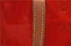 Authentic Louis Vuitton Vernis Reade PM Hand Bag Red M91088 LV 0483D