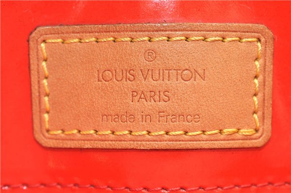 Authentic Louis Vuitton Vernis Reade PM Hand Bag Red M91088 LV 0483D