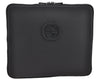 Authentic GUCCI Interlocking G Clutch Documents PC Case PVC Leather Black 0485E