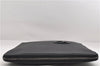 Authentic GUCCI Interlocking G Clutch Documents PC Case PVC Leather Black 0485E