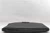 Authentic GUCCI Interlocking G Clutch Documents PC Case PVC Leather Black 0485E