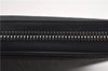 Authentic GUCCI Interlocking G Clutch Documents PC Case PVC Leather Black 0485E
