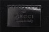 Authentic GUCCI Interlocking G Clutch Documents PC Case PVC Leather Black 0485E