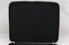 Authentic GUCCI Interlocking G Clutch Documents PC Case PVC Leather Black 0485E