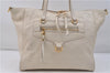 Auth Louis Vuitton Monogram Empreinte Lumineuse PM Tote Bag M93411 White 0488E