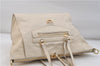 Auth Louis Vuitton Monogram Empreinte Lumineuse PM Tote Bag M93411 White 0488E