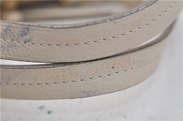 Auth Louis Vuitton Monogram Empreinte Lumineuse PM Tote Bag M93411 White 0488E