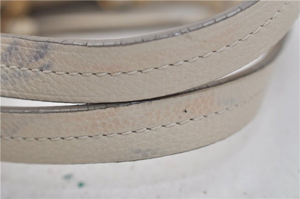 Auth Louis Vuitton Monogram Empreinte Lumineuse PM Tote Bag M93411 White 0488E