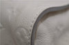 Auth Louis Vuitton Monogram Empreinte Lumineuse PM Tote Bag M93411 White 0488E