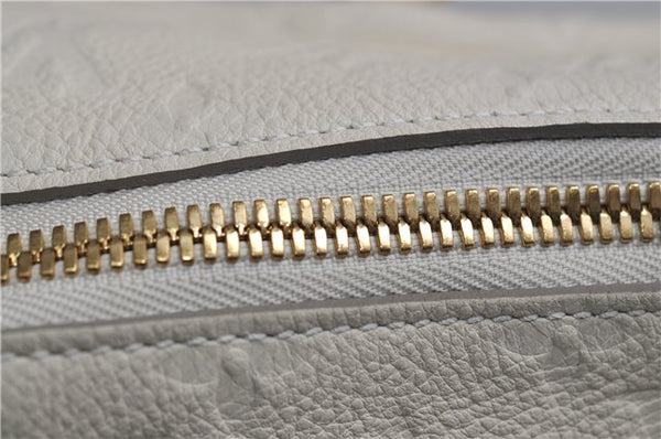 Auth Louis Vuitton Monogram Empreinte Lumineuse PM Tote Bag M93411 White 0488E