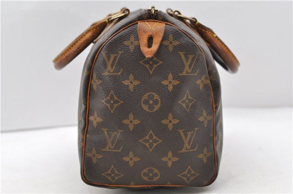 Authentic Louis Vuitton Monogram Speedy 25 Hand Bag M41528 LV Junk 0489D