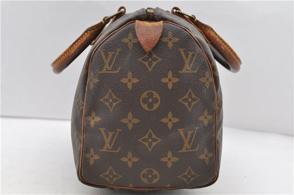 Authentic Louis Vuitton Monogram Speedy 25 Hand Bag M41528 LV Junk 0489D