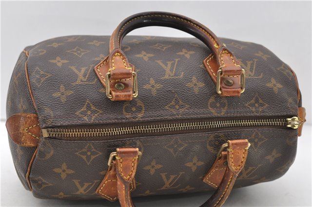 Authentic Louis Vuitton Monogram Speedy 25 Hand Bag M41528 LV Junk 0489D