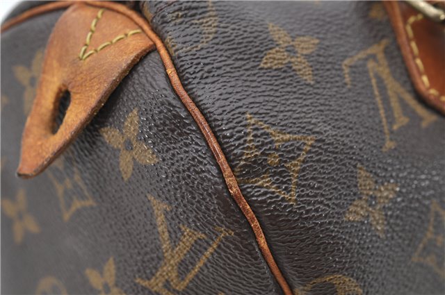 Authentic Louis Vuitton Monogram Speedy 25 Hand Bag M41528 LV Junk 0489D