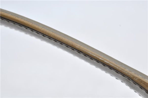 Authentic GUCCI Vintage Shoulder Bag Purse Nylon Leather Green  0489E