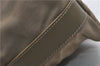Authentic GUCCI Vintage Shoulder Bag Purse Nylon Leather Green  0489E