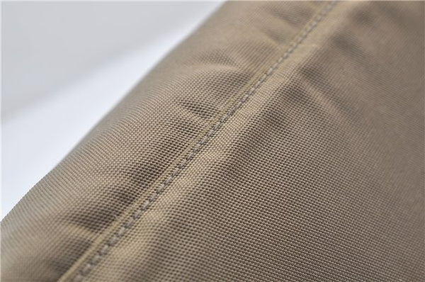 Authentic GUCCI Vintage Shoulder Bag Purse Nylon Leather Green  0489E