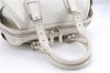 Authentic BURBERRY Vintage Leather Shoulder Hand Bag Purse White 0490E