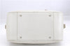 Authentic BURBERRY Vintage Leather Shoulder Hand Bag Purse White 0490E