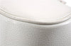 Authentic BURBERRY Vintage Leather Shoulder Hand Bag Purse White 0490E