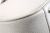 Authentic BURBERRY Vintage Leather Shoulder Hand Bag Purse White 0490E