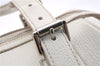 Authentic BURBERRY Vintage Leather Shoulder Hand Bag Purse White 0490E