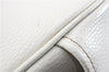 Authentic BURBERRY Vintage Leather Shoulder Hand Bag Purse White 0490E