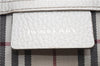 Authentic BURBERRY Vintage Leather Shoulder Hand Bag Purse White 0490E