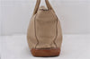 Authentic PRADA Leather Nappa Shoulder Hand Bag Purse Beige 0492E