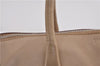 Authentic PRADA Leather Nappa Shoulder Hand Bag Purse Beige 0492E