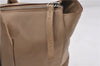 Authentic PRADA Leather Nappa Shoulder Hand Bag Purse Beige 0492E