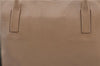 Authentic PRADA Leather Nappa Shoulder Hand Bag Purse Beige 0492E