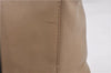 Authentic PRADA Leather Nappa Shoulder Hand Bag Purse Beige 0492E