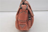 Authentic PRADA Suede Chain Shoulder Hand Bag Purse Pink 0493E