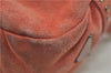 Authentic PRADA Suede Chain Shoulder Hand Bag Purse Pink 0493E