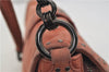 Authentic PRADA Suede Chain Shoulder Hand Bag Purse Pink 0493E