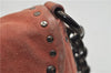 Authentic PRADA Suede Chain Shoulder Hand Bag Purse Pink 0493E