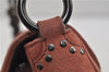 Authentic PRADA Suede Chain Shoulder Hand Bag Purse Pink 0493E