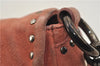 Authentic PRADA Suede Chain Shoulder Hand Bag Purse Pink 0493E