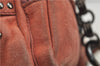 Authentic PRADA Suede Chain Shoulder Hand Bag Purse Pink 0493E