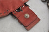 Authentic PRADA Suede Chain Shoulder Hand Bag Purse Pink 0493E