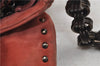 Authentic PRADA Suede Chain Shoulder Hand Bag Purse Pink 0493E