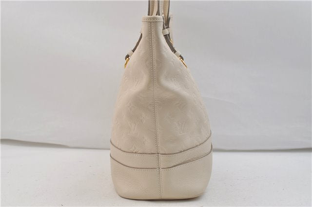 Auth Louis Vuitton Monogram Empreinte Citadine PM Tote Bag M40554 Ivory 0494E