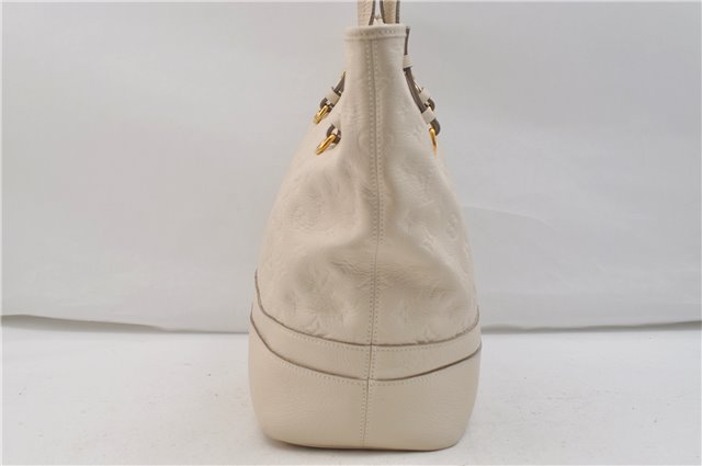 Auth Louis Vuitton Monogram Empreinte Citadine PM Tote Bag M40554 Ivory 0494E