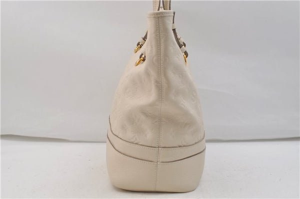 Auth Louis Vuitton Monogram Empreinte Citadine PM Tote Bag M40554 Ivory 0494E