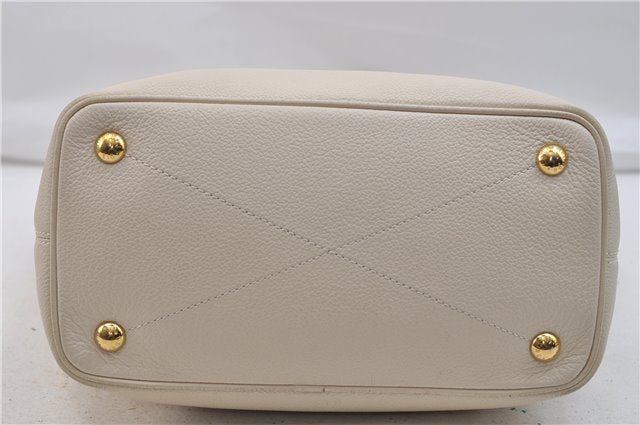 Auth Louis Vuitton Monogram Empreinte Citadine PM Tote Bag M40554 Ivory 0494E