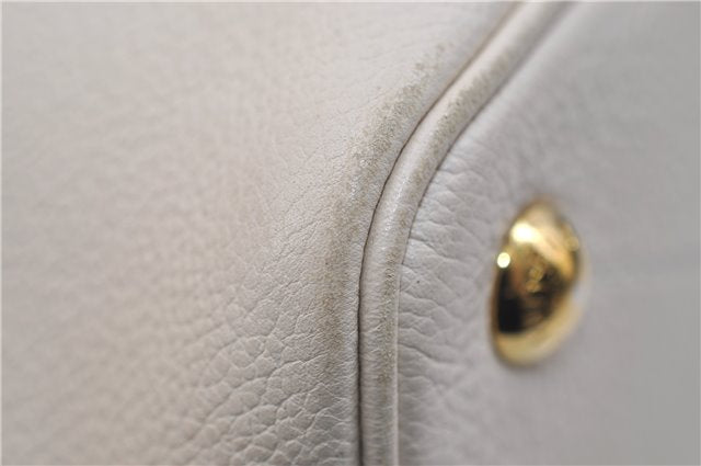 Auth Louis Vuitton Monogram Empreinte Citadine PM Tote Bag M40554 Ivory 0494E